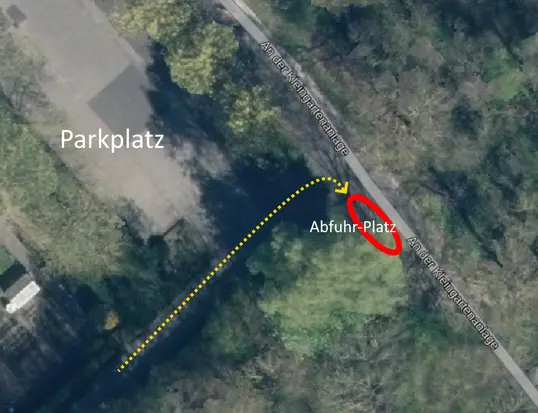 Sperrgut-Abfuhrplatz